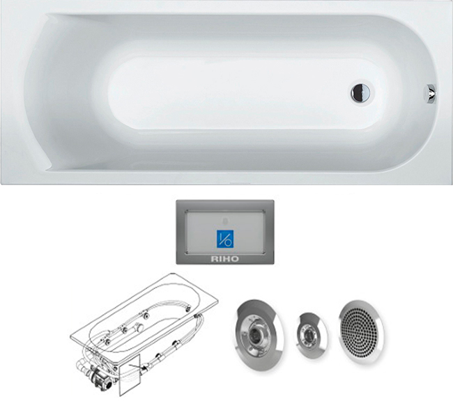 BB6000500000000_top1 Ванна Riho Miami Santreyd - Вид №2