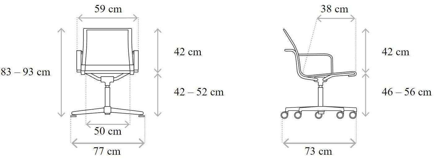 Wagner Поворотный офисный стул с сеткой и подлокотниками D1 sun-id-1397399 - Вид №20