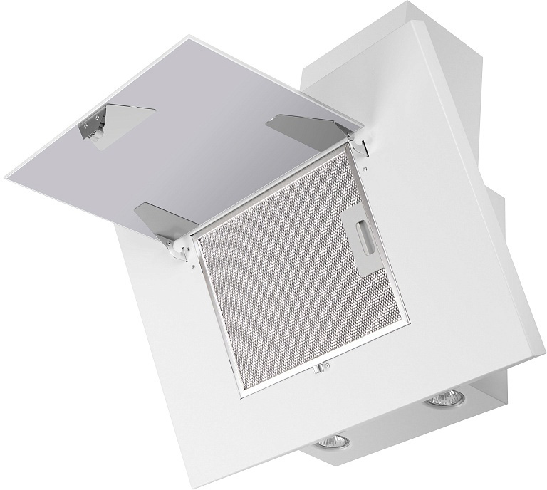 TOWER Light 60 White Glass White Вытяжка tower light 60 белый/белое стекло/ • тип: настенная• цвет: белый• управление: кнопочное• ширина, мм: 600• полная потребляемая мощность, вт: 150• количество скоростей: 3• максимальная производительность, м3/ч: 470• Santreyd  - Вид №9