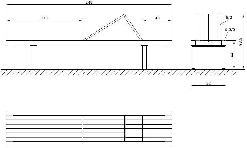Euroform W Садовый стул из дерева  395  - Вид №3
