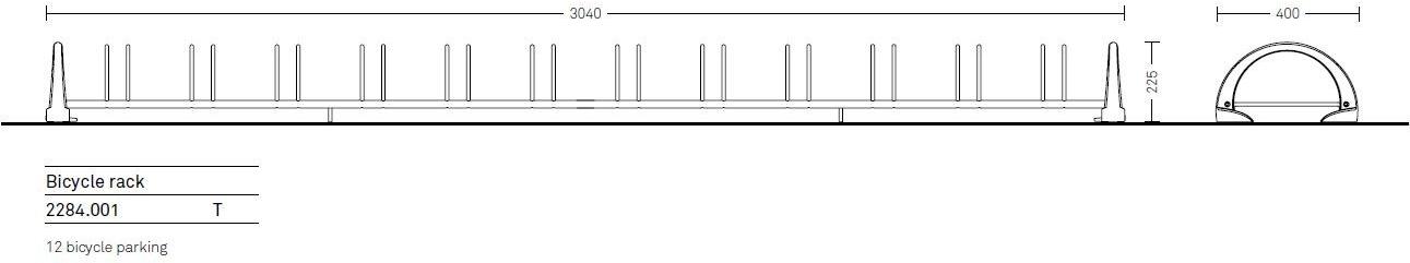 Neri Крепление для велосипедов из чугуна Salix 2284  - Вид №4