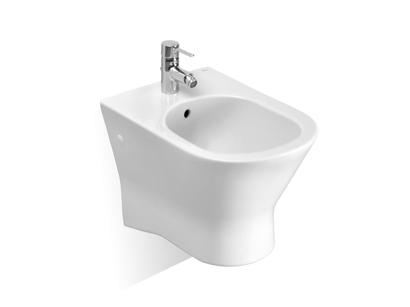 Фарфоровое подвесное биде с переливом Roca Nexo ARCH-00105767