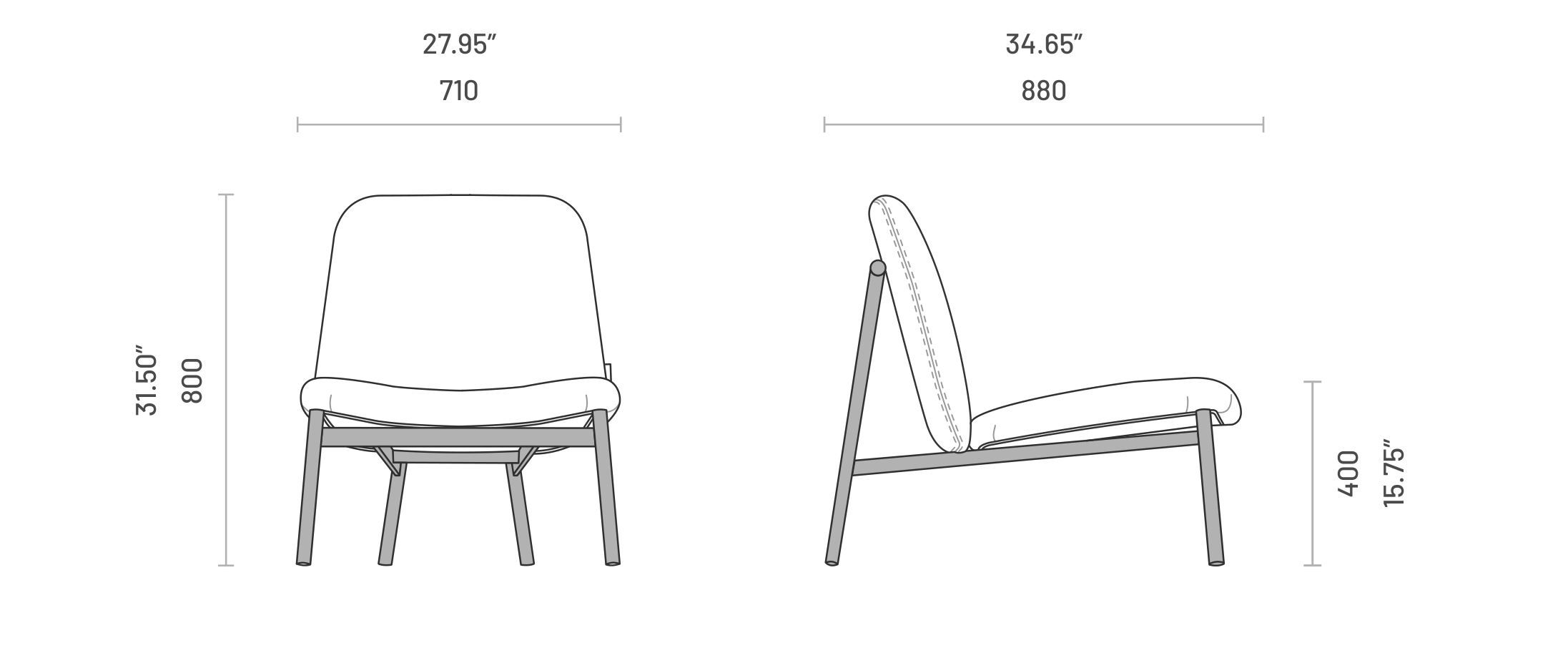 Тканевое кресло Domkapa EDISON ARCH-00091289 - Вид №3