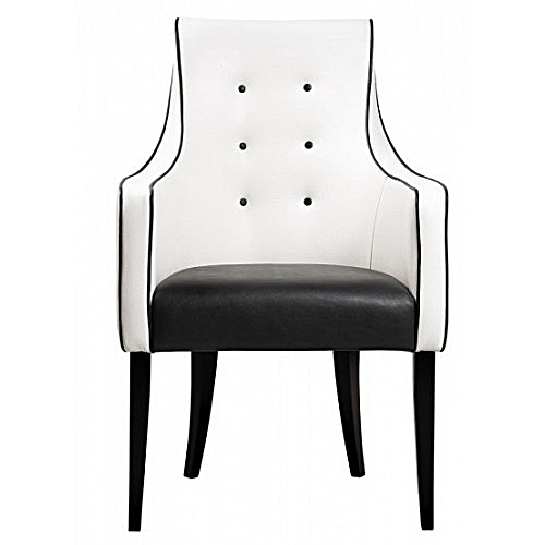 Кресло Чикаго РЕСТОРАЦИЯ ДИЗАЙНЕРСКИЕ, ЧИКАГО 096907 Черный;белый  - Вид №3