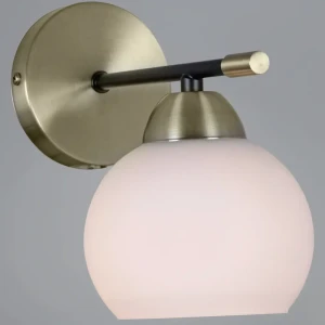 91807978 Настенный светильник Illumico Il0446-1wsq-24 bk ab libra цвет черный STLM-1537492