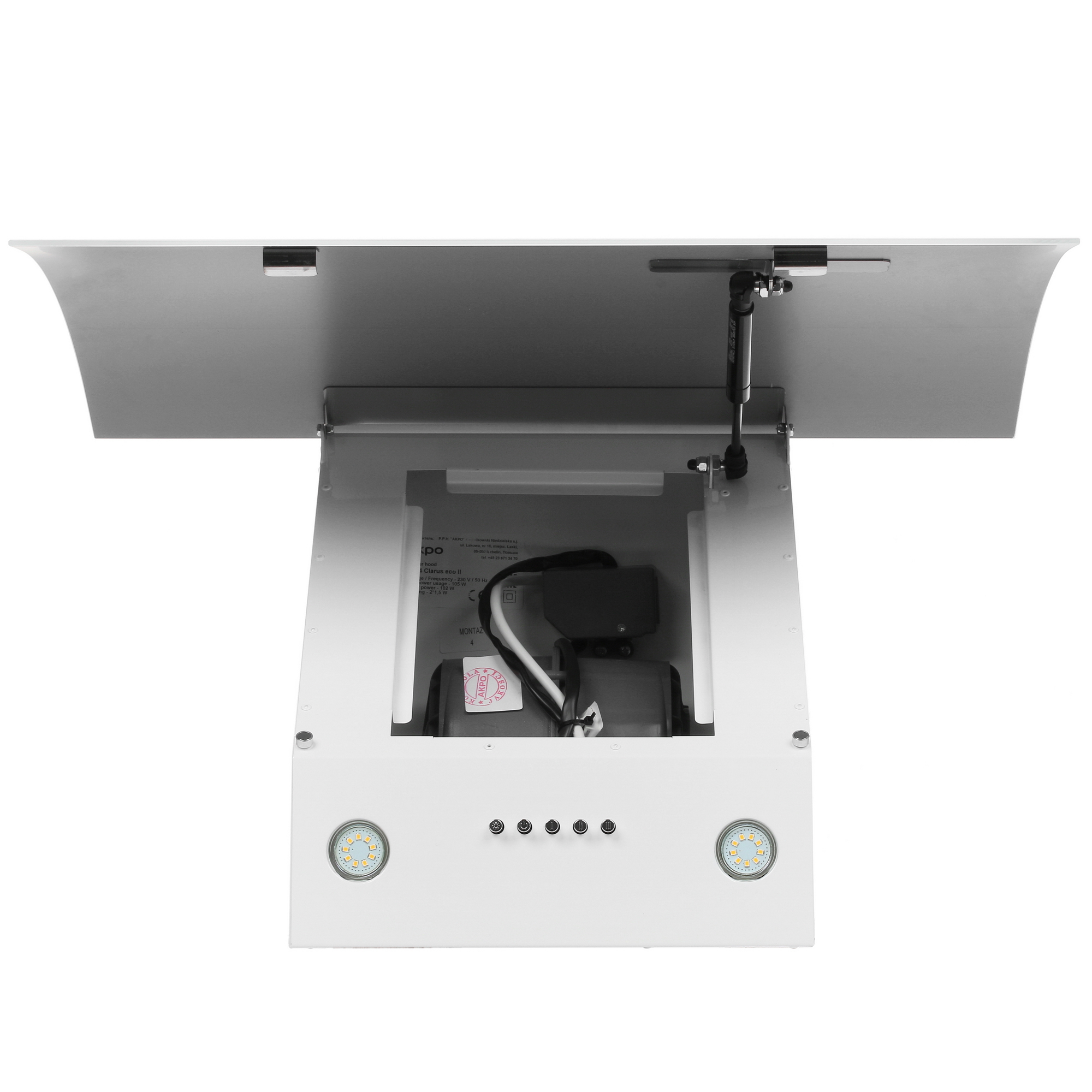 9940339 Вытяжка наклонная Akpo WK-4 Clarus eco II белый/белый STDN-0066661 - Вид №8