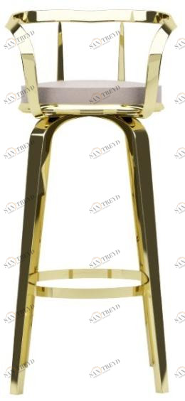 ZALABA Design Стул из высокой стали с подлокотниками Ola sun-id-1440235