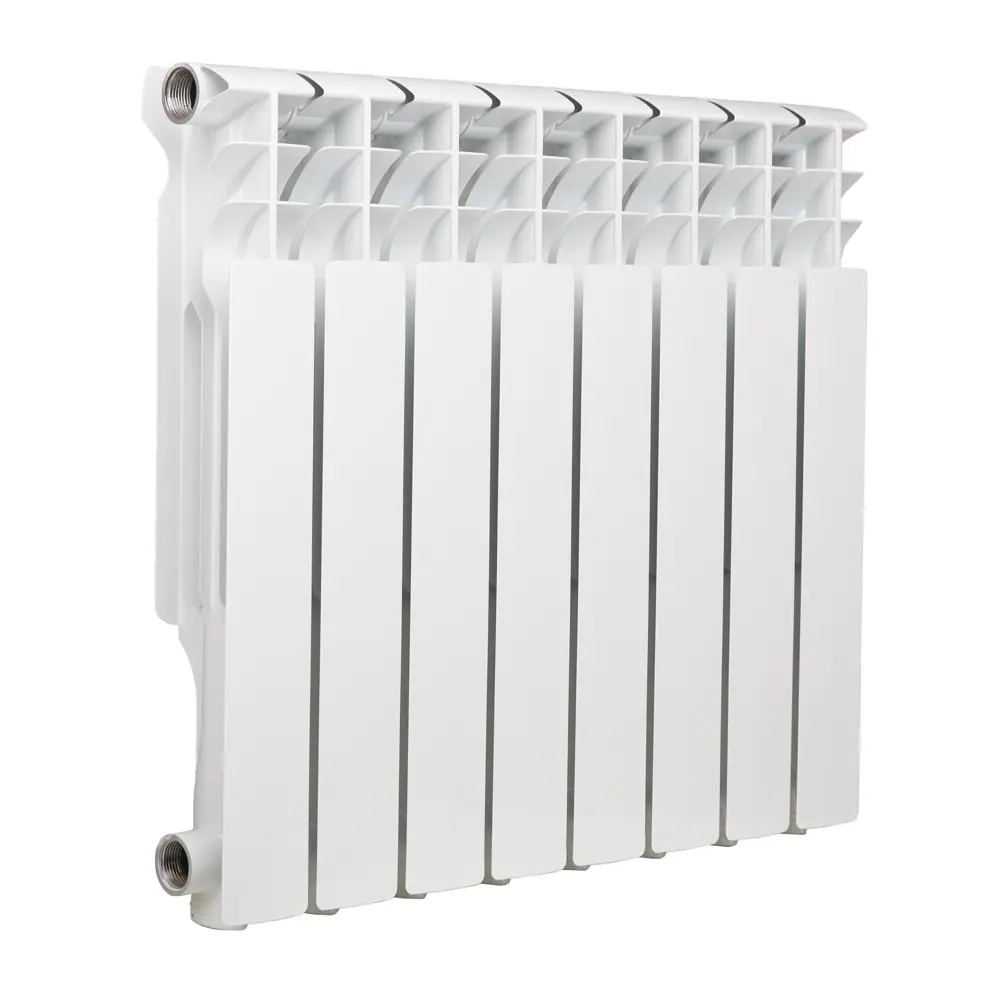 MONLAN Алюминиевый радиатор 8 секций белый - современное отопление 82735978 STLM-0936601 - Вид №1