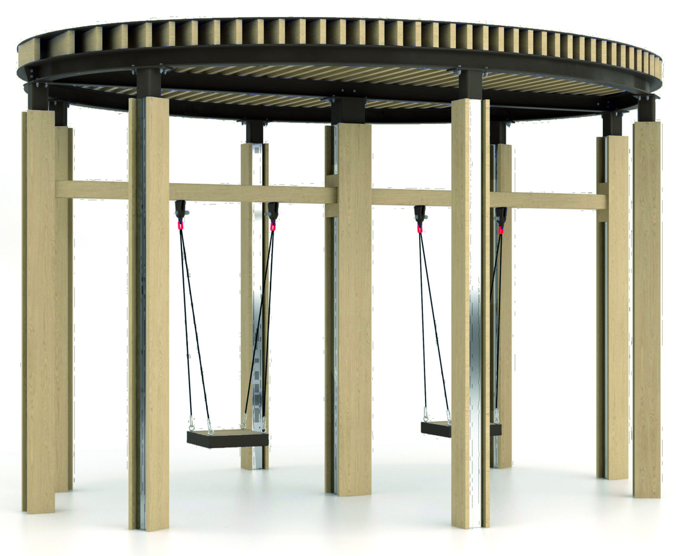 14493 ОРЕГОН City 02, качели городские с навесом LAB.Space  - Вид №1