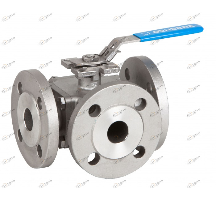 GENEBRE 2541 06 Фланцы DIN PN40 <DN50. Фланцы DIN PN16> DN503-ходовой полнопроходной шаровой кран. 2540 "L" отверстие / 2541 "T" отверстие 