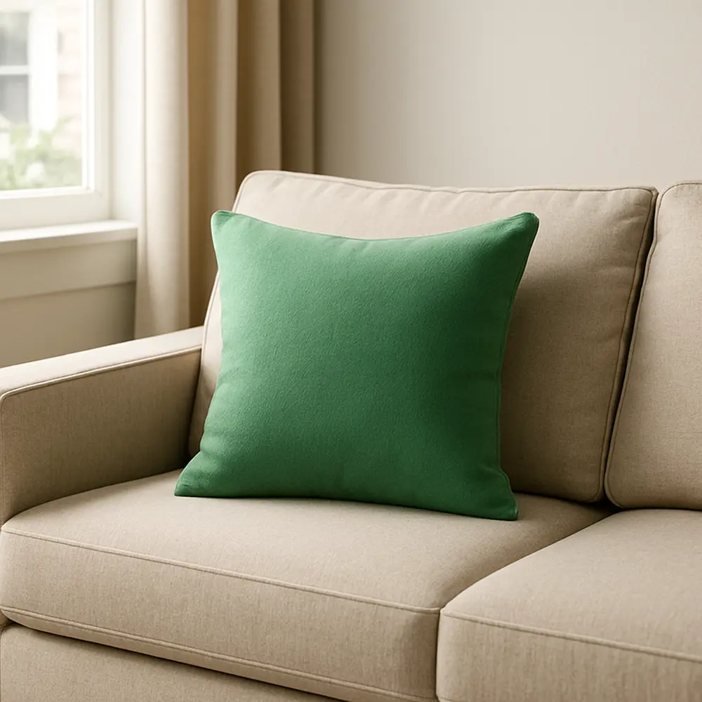 Flandria Kelp 3 — декоративная подушка 45×45 см в изумрудном цвете 89368069 Santreyd STLM-1579307