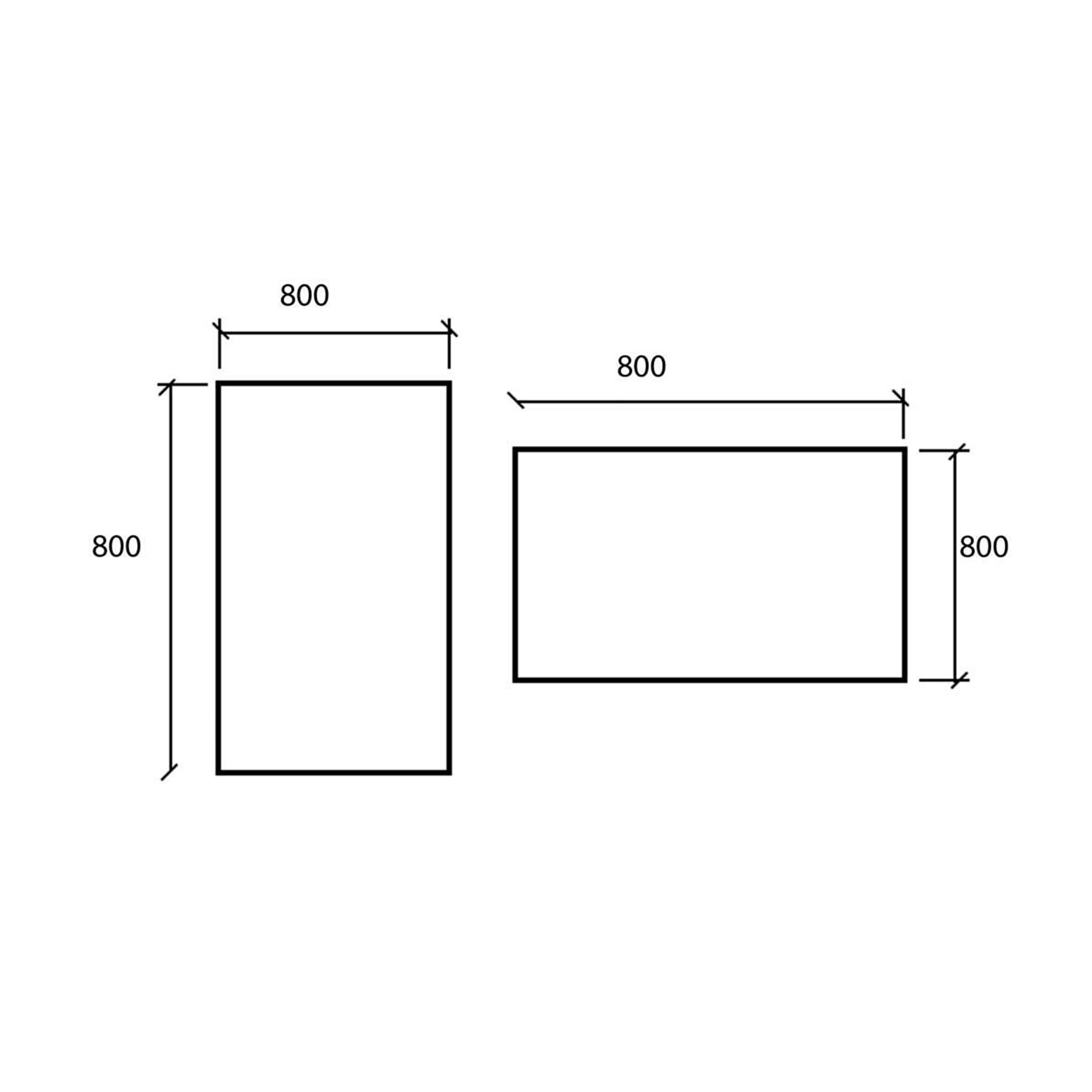 16910 SALGAR Зеркало SENA 800 800 x 800 мм - Вид №2