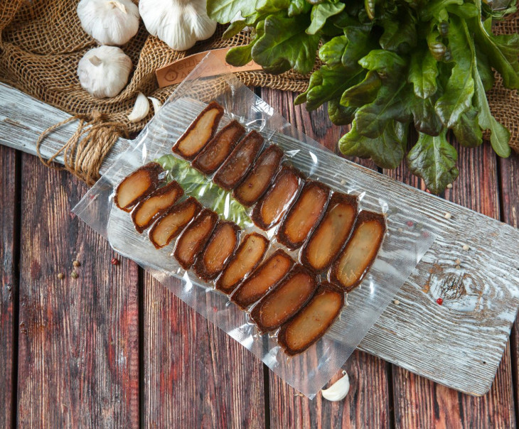 8915 Бастурма из курицы (нарезка) Вкусляндия  - Вид №2