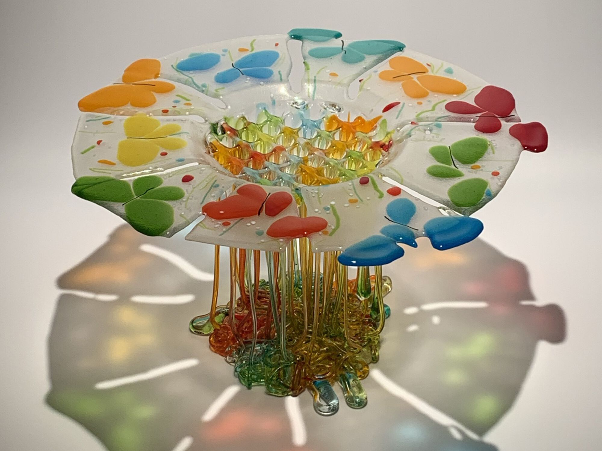 Центральная часть / стеклянная скульптура Mosche Bianche Fluid Glass ARCH-00100319