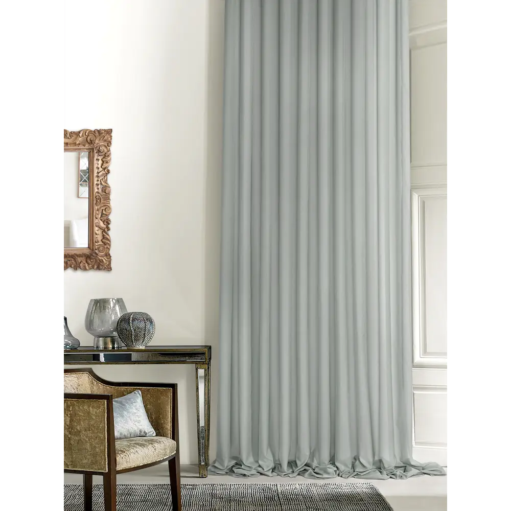 Тюль на ленте «Лион» 300x320 см цвет серый MIAMOZA STLM-2171638 - Вид №4