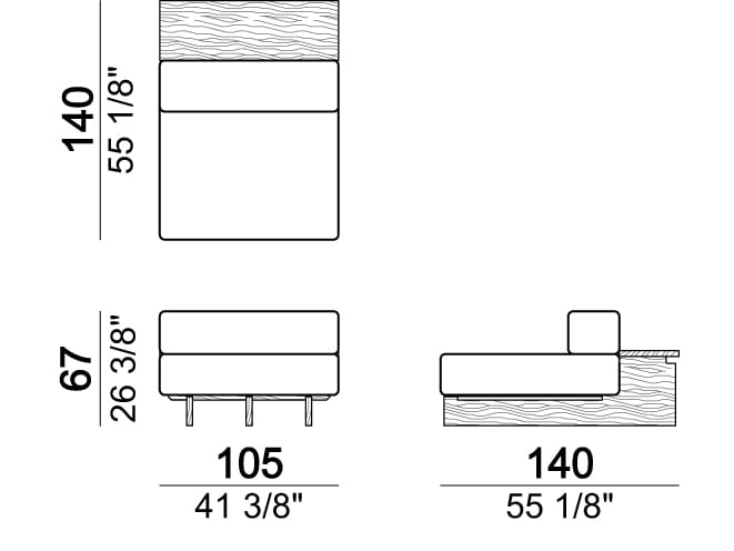 Тканевый модульный садовый диван Arketipo SANTOS ARCH-00052540 - Вид №19