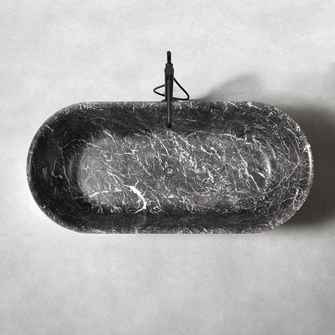 Овальная ванна в центре комнаты из мрамора Antoniolupi NEBULA ARCH-00125610 - Вид №7