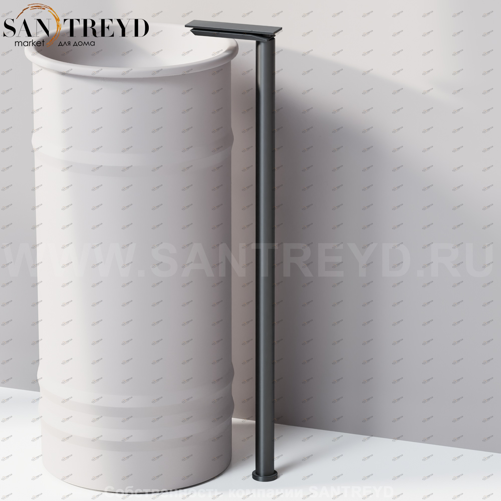 Напольный смеситель ASEN0962N SEN для раковины черный Agape