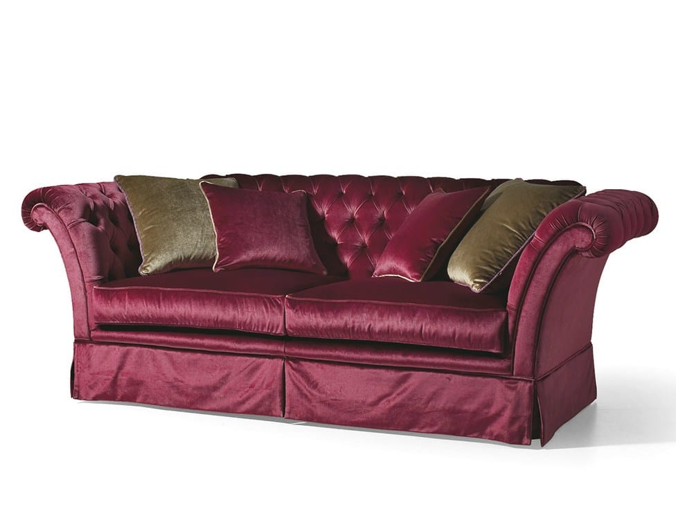 3-местный тканевый диван capitonné OAK Галерея ARCH-00061712