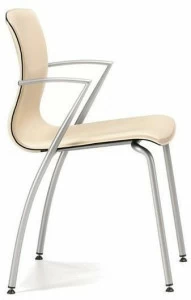 TALIN Мягкое кожаное кресло с подлокотниками Webtop