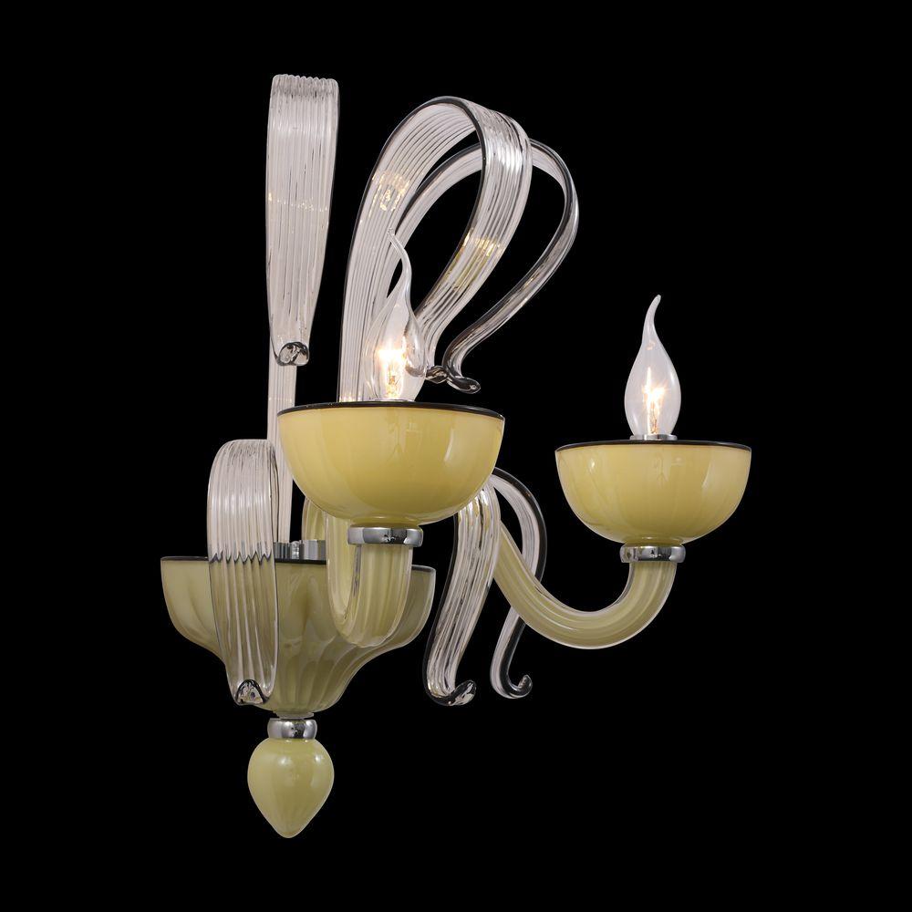 Бра ST Luce Smooth SL758.091.02 ST LUCE ОРИГИНАЛЬНЫЕ, СВЕЧА, ФЛОРИСТИКА 077724 Желтый;прозрачный  - Вид №1