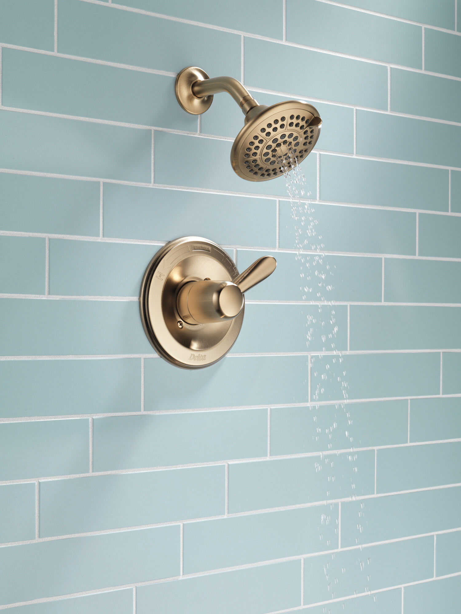 T14238-CZ Облицовка для душа Monitor® серии 14 Delta Faucet Lahara Шампанское бронза  - Вид №8