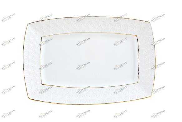 Блюдо Прямоугольное The snow Queen 33 см КОРАЛЛ THE SNOW QUEEN 029622 Белый 
