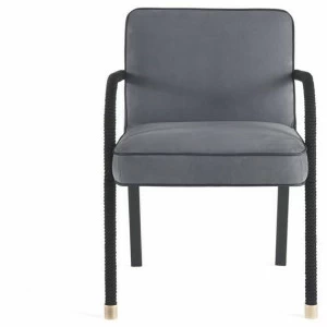 Gianfranco Ferré Home Мягкое кожаное кресло с подлокотниками Loop