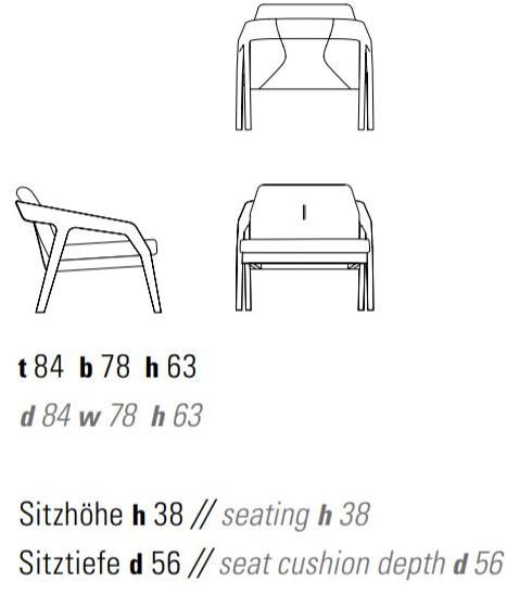 ZEITRAUM Кресло из ткани с подлокотниками Friday sun-id-1374224 - Вид №6