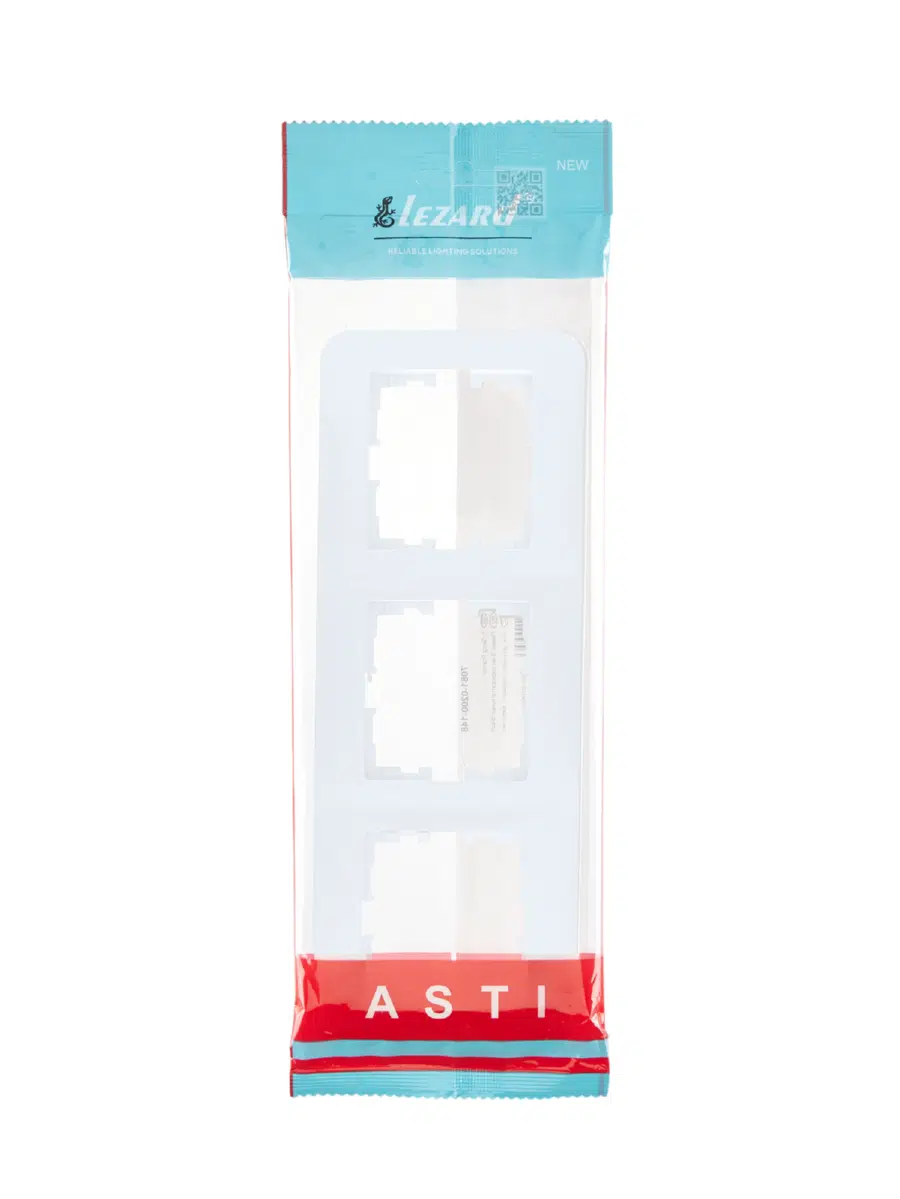 ASTI Рамка 3-ая горизонтальная б/вст белая LEZARD 7081-0200-148