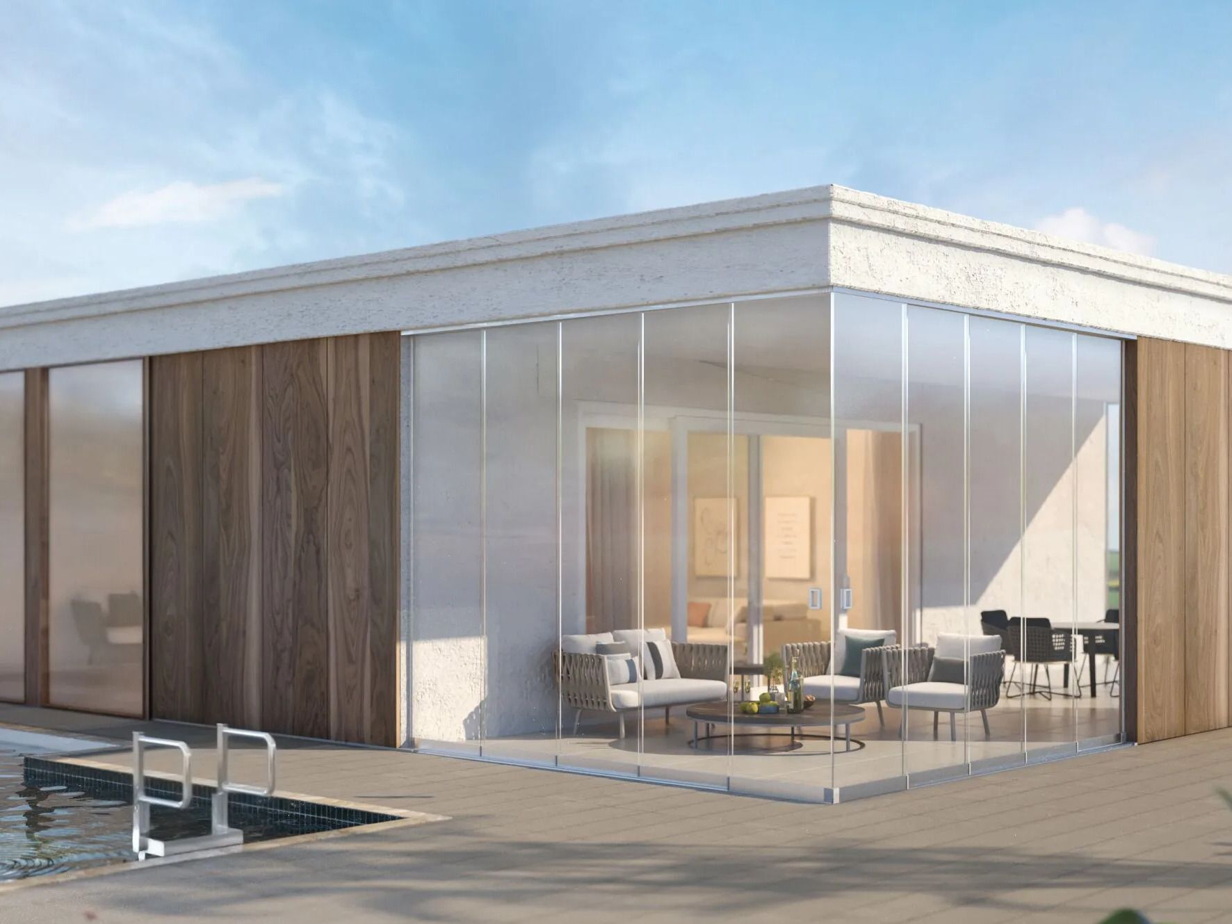 Sliding glass facade TEMPRAGLASS ARCH-00065225