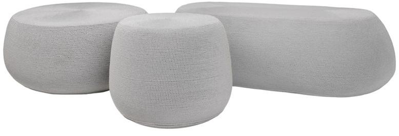 JANUS et Cie Круглый садовый пуф из полипропилена Bon vivant sun-id-1432141 - Вид №1