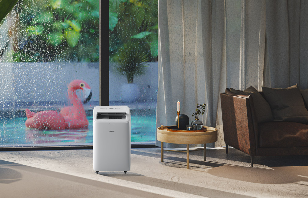 9101007 Кондиционер мобильный Hisense AP-12CW4GQCS00 белый STDN-0150919 - Вид №4