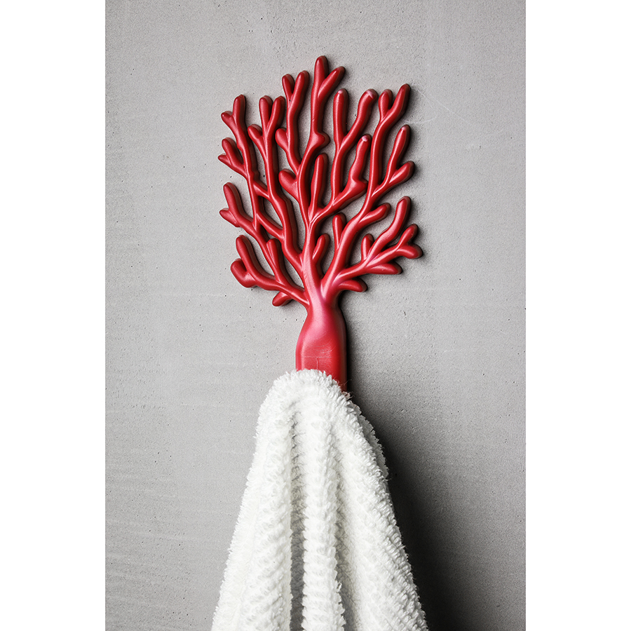 QL10334-RD Крючок coral красный Qualy  - Вид №3