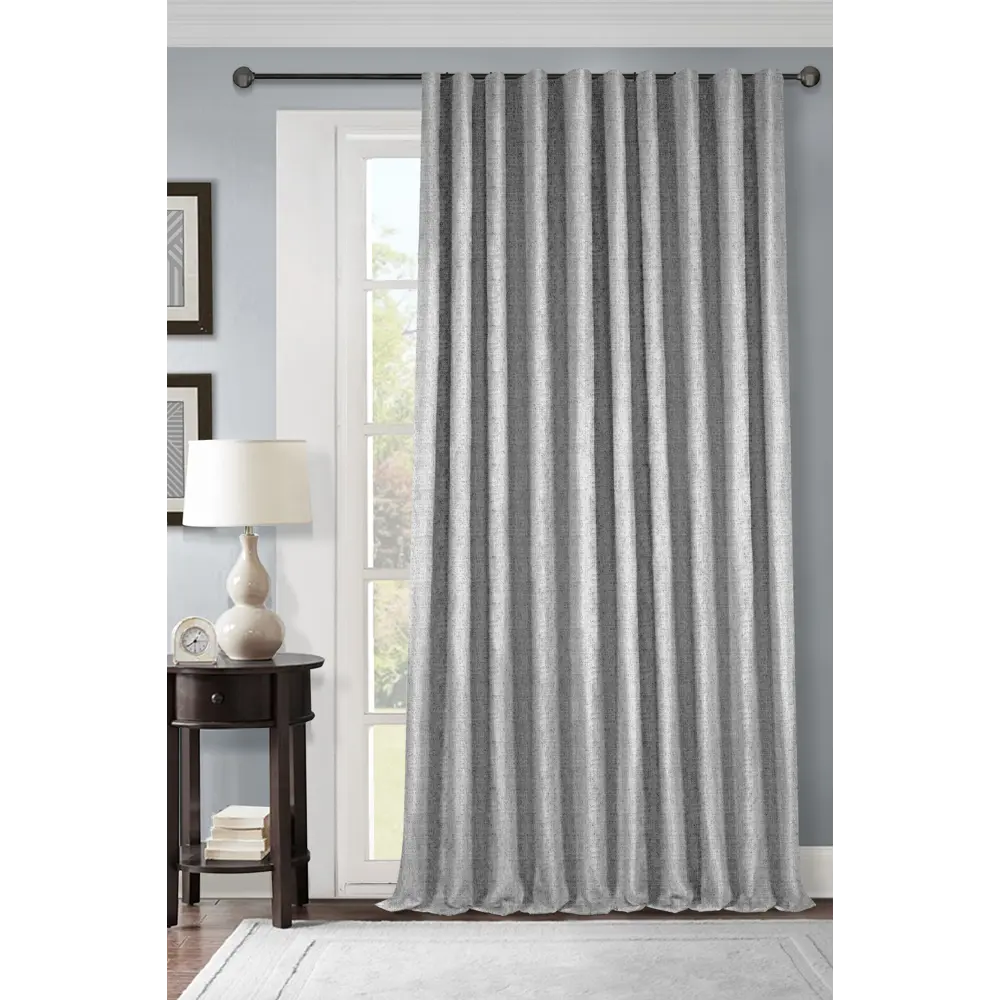 Штора на ленте Adelina 200x280 см цвет серый MIAMOZA STLM-2199490 - Вид №4