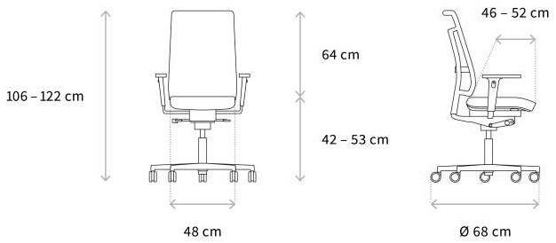 Wagner Вращающееся офисное кресло с 5 спицами W7 sun-id-1420004 - Вид №7