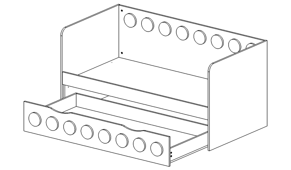 Детский диван-кровать с дополнительным спальным местом "Леголенд" МАНДАРИН ЛЕГОЛЕНД 178710 Красный Santreyd  - Вид №4