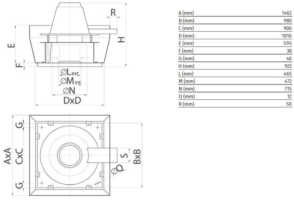 Центробежный крышный вентилятор для удаления горячего дыма Torrette tr-ed-v 15176 Santreyd - Вид №1