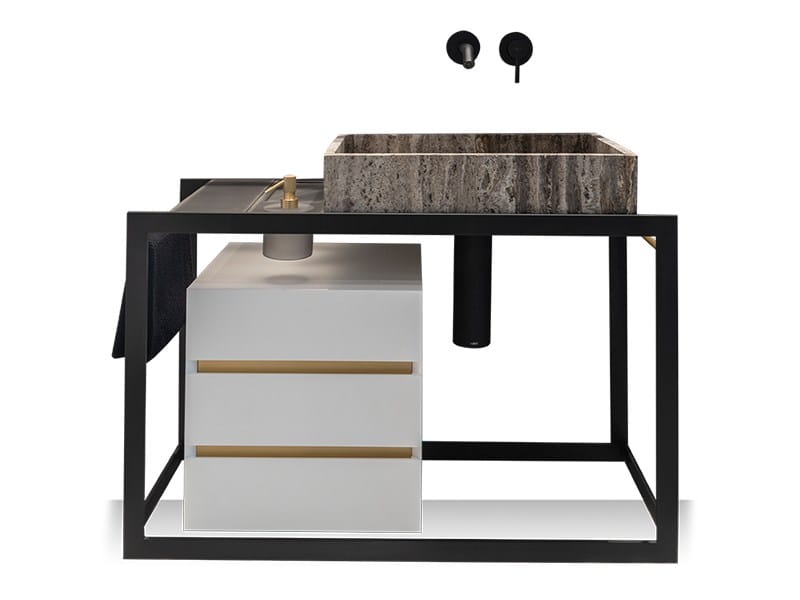 Стальная одиночная напольная раковина Vallvé PERÍMETRO ARCH-00112160