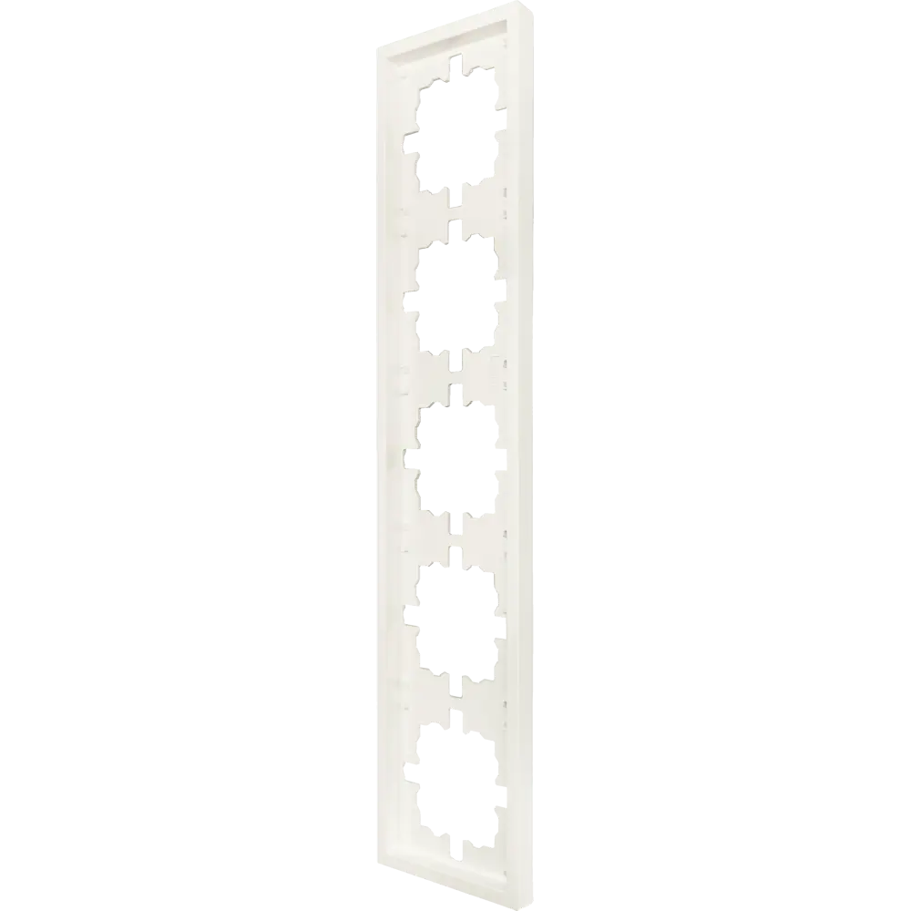 Рамка для розеток и выключателей Lezard Zima 5 постов цвет слоновая кость STLM-2088444 - Вид №1