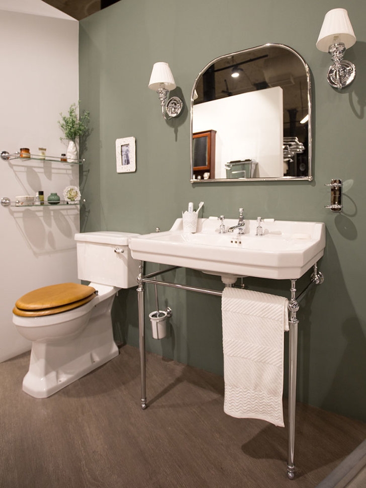 B18 1TH, T50 CHR Напольная раковина стоящая овальная Burlington EDWARDIAN - Вид №3