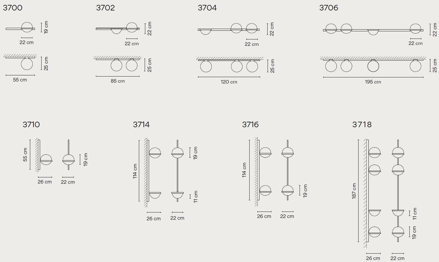 Vibia Настенный светильник из дутого стекла Palma sun-id-1507221 - Вид №13