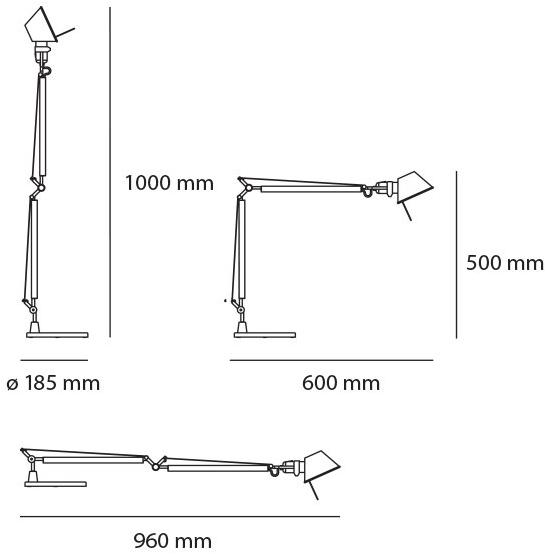 Artemide Светодиодная настольная лампа прямого света Tolomeo sun-id-1490800 - Вид №2