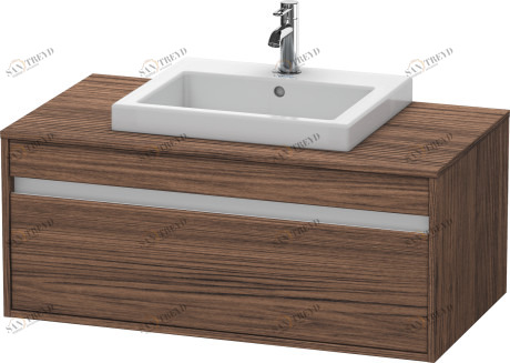 KT679502121 Ketho Тумбочка подвесная Орех темный декор Duravit