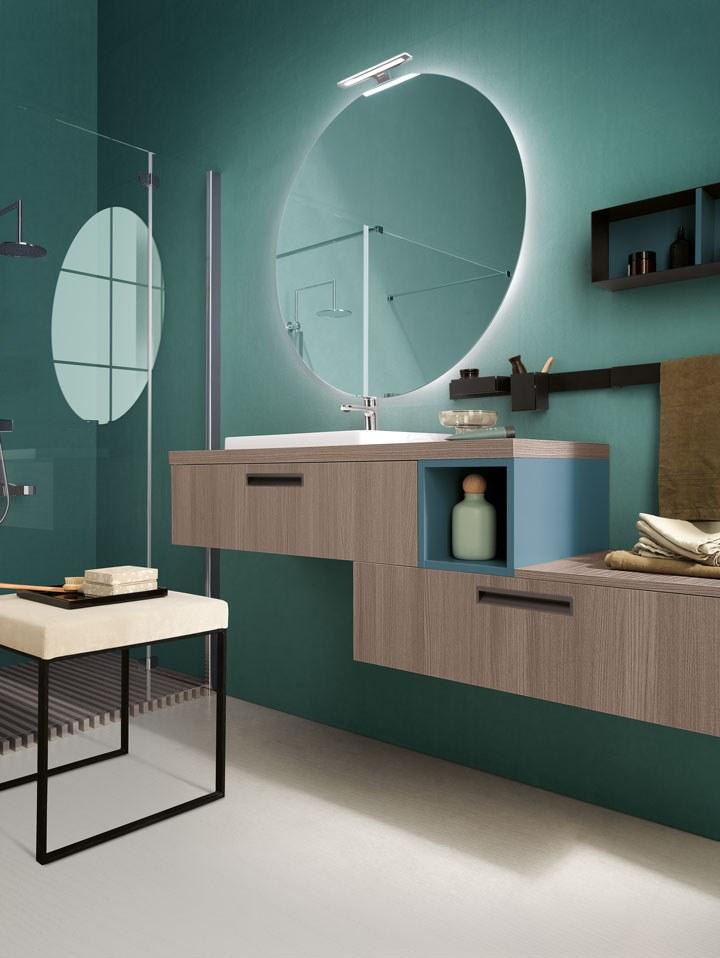 Archeda Настенная тумба под умывальник с ящиками Light sun-id-1461737 - Вид №1