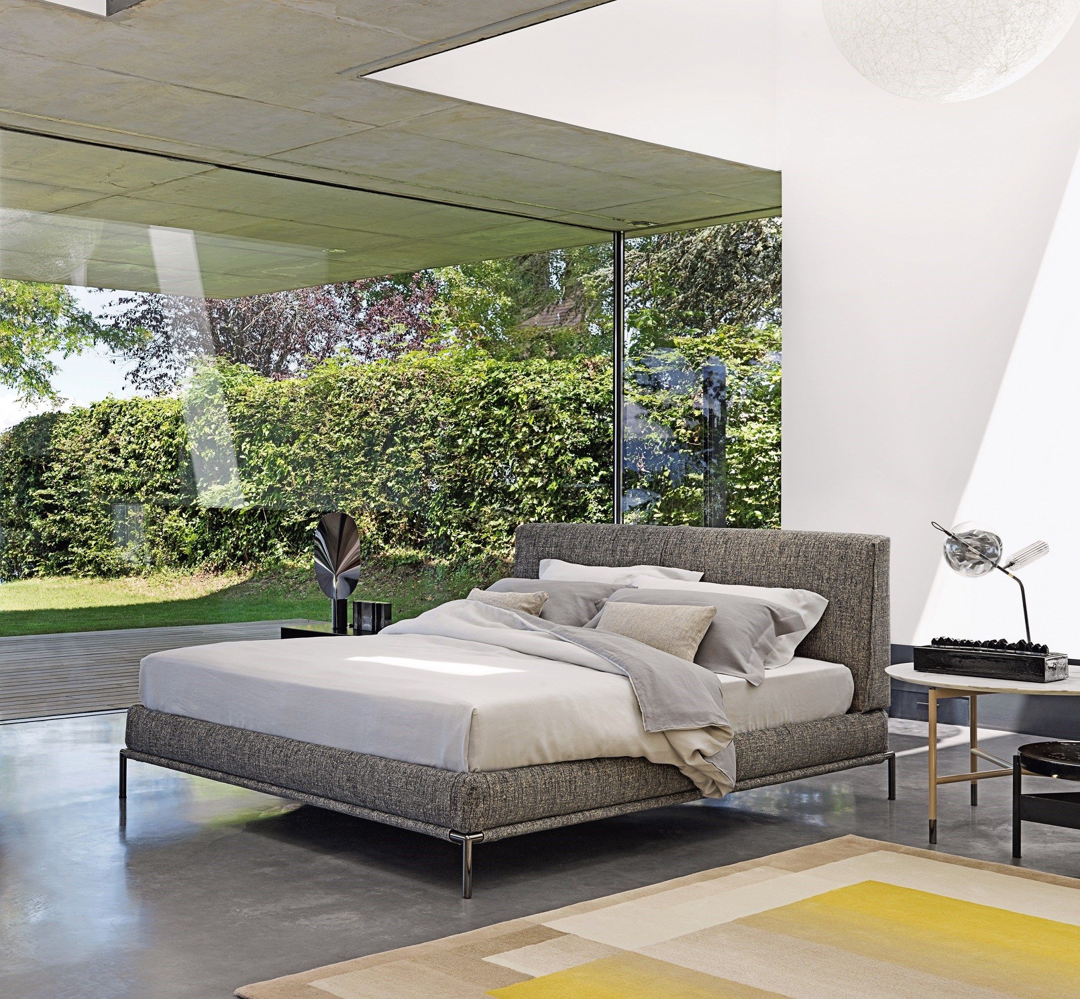 Съемная двуспальная мягкая кровать из ткани Flou ARCH-00088160 - Вид №7