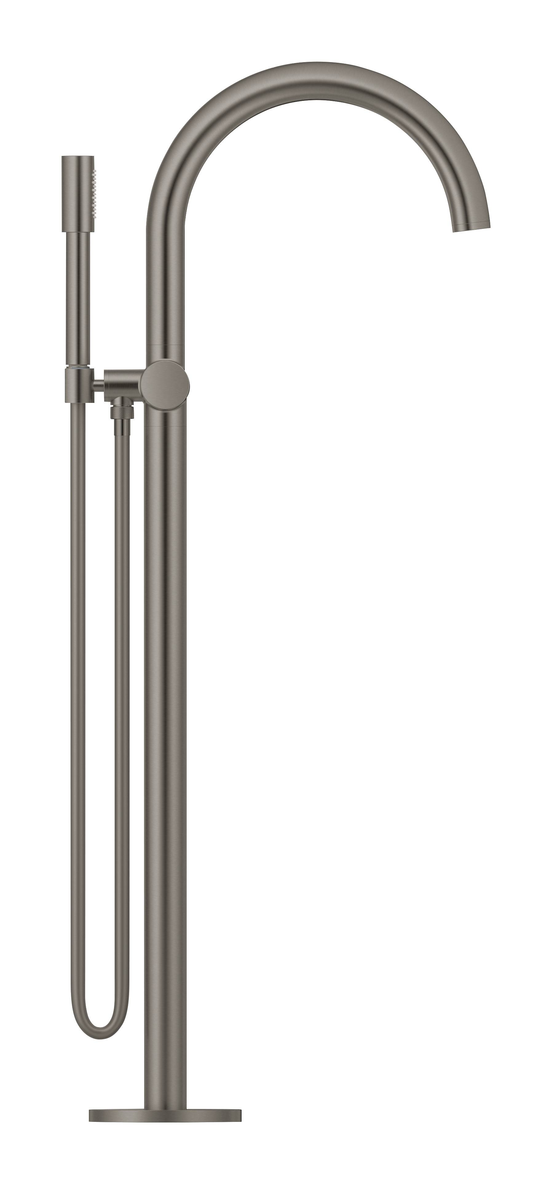 Внешняя часть смесителя для ванны GROHE Atrio New с ручным душем, свободностоящий, темный графит (32653AL3) - Вид №3