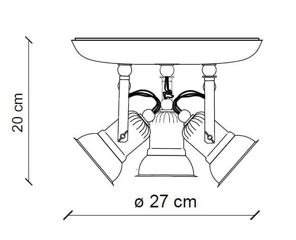 Керамический круглый поворотный прожектор FERROLUCE ARCH-00023468 - Вид №6