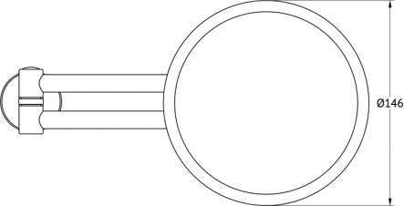 020 Зеркало косметическое настенное (трехкратное увеличение) NОS FBS Nostalgy - Вид №1