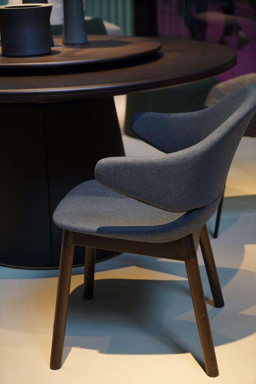 Grado Design Стул с кожаными подлокотниками и буковыми ножками Hug sun-id-1452857 - Вид №5